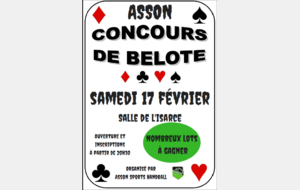 2 ème concours de belote .. 