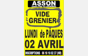 VIDE GRENIER ASSON SPORTS 