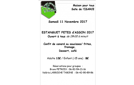 Estanguet des fêtes d 'Asson 