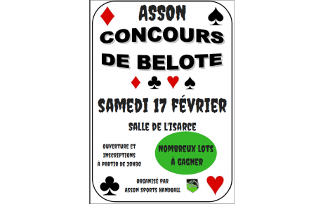 2 ème concours de belote .. 